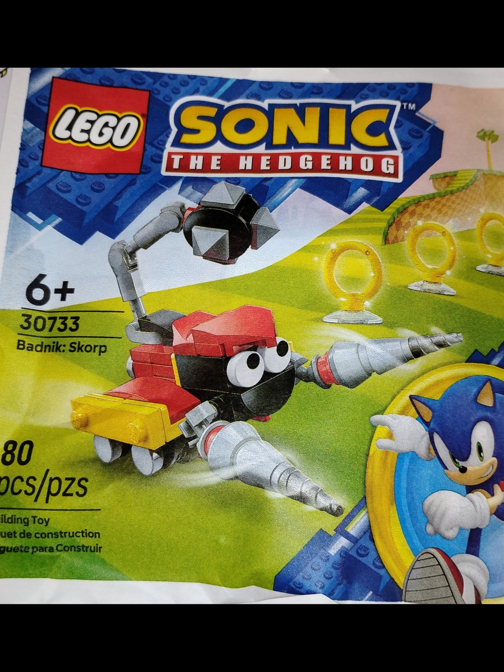 Kids' LEGO Sonic The Hedgehog Badnik Skorp Building Set - Red and Black